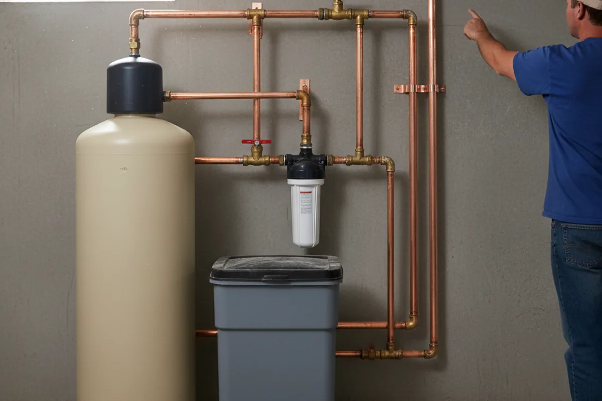 Whole-house water treatment system installed in New Freeport